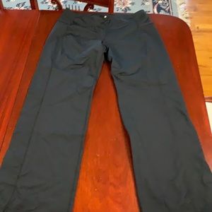 Lululemon black flare leggings.